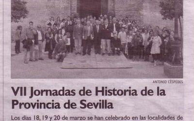 El Periodico de la Vega Información dilvulga las VII Jornadas de Historia