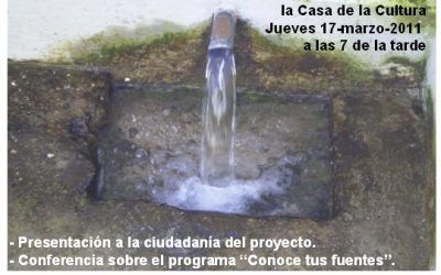 «Puntos de vida. Manantiales y fuentes cazalleras»