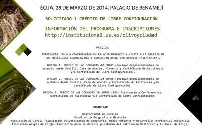 JORNADA SOBRE PATRIMONIO: EL OLIVO Y LA CIUDAD. PATRIMONIO IDENTITARIO DE ÉCIJA