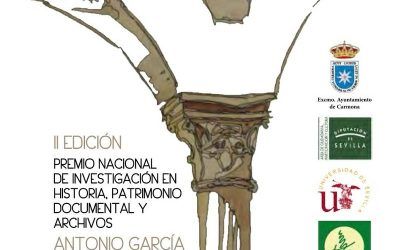II PREMIO NACIONAL DE INVESTIGACIÓN EN HISTORIA, PATRIMONIO DOCUMENTAL Y ARCHIVOS «ANTONIO GARCÍA RODRÍGUEZ»