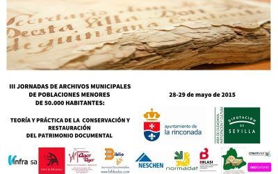 III JORNADAS ARCHIVOS MUNICIPALES POBLACIONES MENORES 50.000 HABITANTES