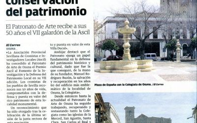 PREMIO ASCIL EN EL SUPLEMENTO DEL CORREO DE ANDALUCÍA