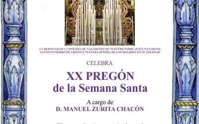 XX PREGÓN DE LA SEMANA SANTA DE OLIVARES