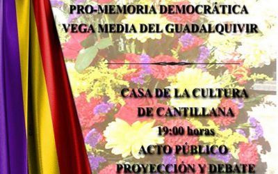 EL DOCUMENTAL “LAS FOSAS DE LA MEMORIA” ABRIRÁ EL ACTO PUBLICO DE LA ASOCIACIÓN PRO-MEMORIA DEMOCRÁTICA EN CANTILLANA (SEVILLA)