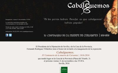 EXPOSICIÓN CABALGUEMOS. IV CENTENARIO DE LA MUERTE DE CERVANTES