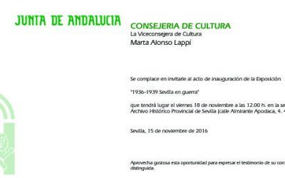 EXPOSICIÓN 1936-1939 SEVILLA EN GUERRA