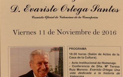 EL AYUNTAMIENTO DE VALENCINA RECONOCE A EVARISTO ORTEGA DANDO SU NOMBRE A UNA DE SUS CALLES
