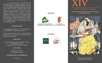 ASCIL PUBLICA EL PROGRAMA DE LAS XIV JORNADAS DE HISTORIA Y PATRIMONIO SOBRE LA PROVINCIA DE SEVILLA «FERIAS, FIESTAS Y ROMERÍAS EN LA PROVINCIA DE SEVILLA: EL CICLO FESTIVO LOCAL»
