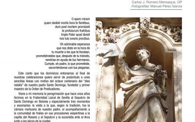 EN LOS 800 AÑOS DE LA MUERTE  DE SANTO DOMINGO DE GUZMÁN
