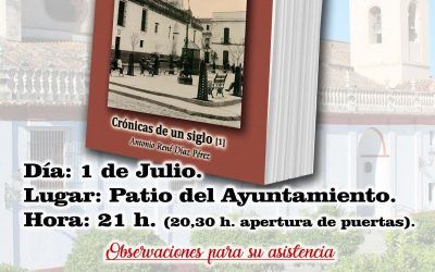 PRESENTACIÓN OFICIAL DEL LIBRO «EL OLIVARES DEL AYER EN EL RECUERDO», CUYO AUTOR ES EL OLIVAREÑO ANTONIO RENÉ DÍAZ PÉREZ