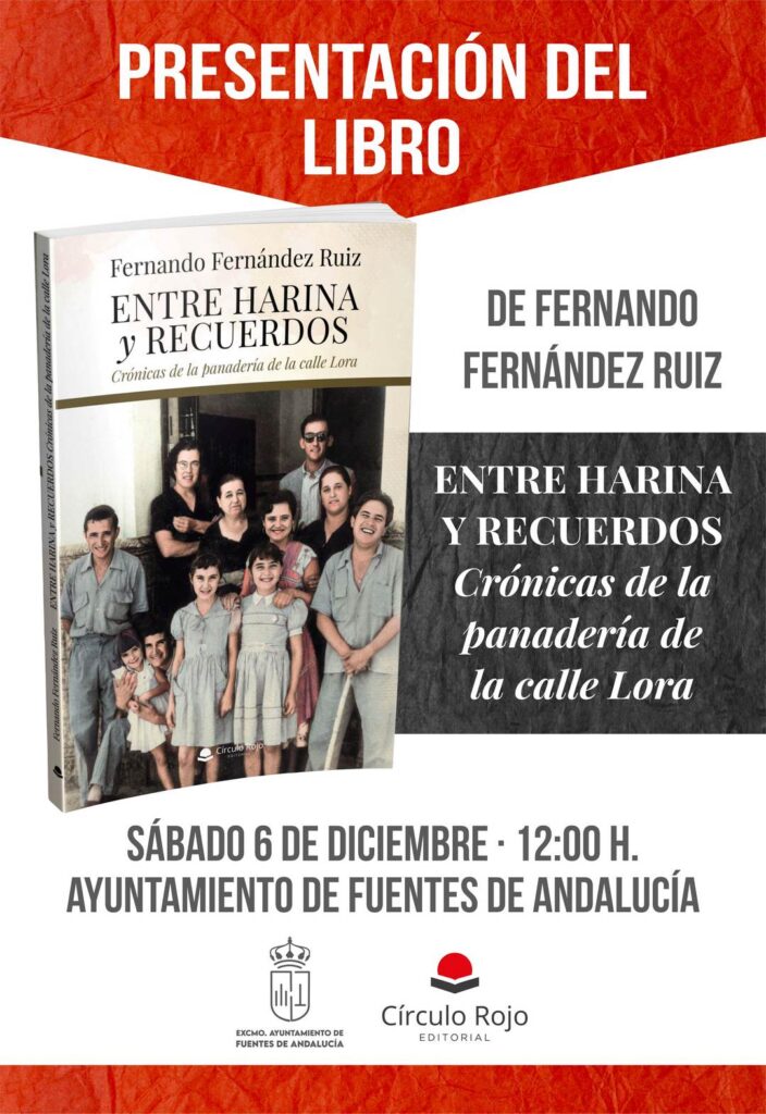 Cartel Presentación libro Entre Harina y recuerdos