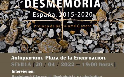PRESENTACIÓN DEL LIBRO «CRÓNICAS DE LA DESMEMORIA» ESPAÑA 2015-2020