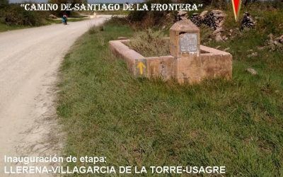 INAUGURACIÓN DE LA ETAPA DE EL CAMINO DE LA FRONTERA ENTRE LAS BELLAS POBLACIONES DE LLERENA-VILLAGARCIA DE LA TORRE Y USAGRE