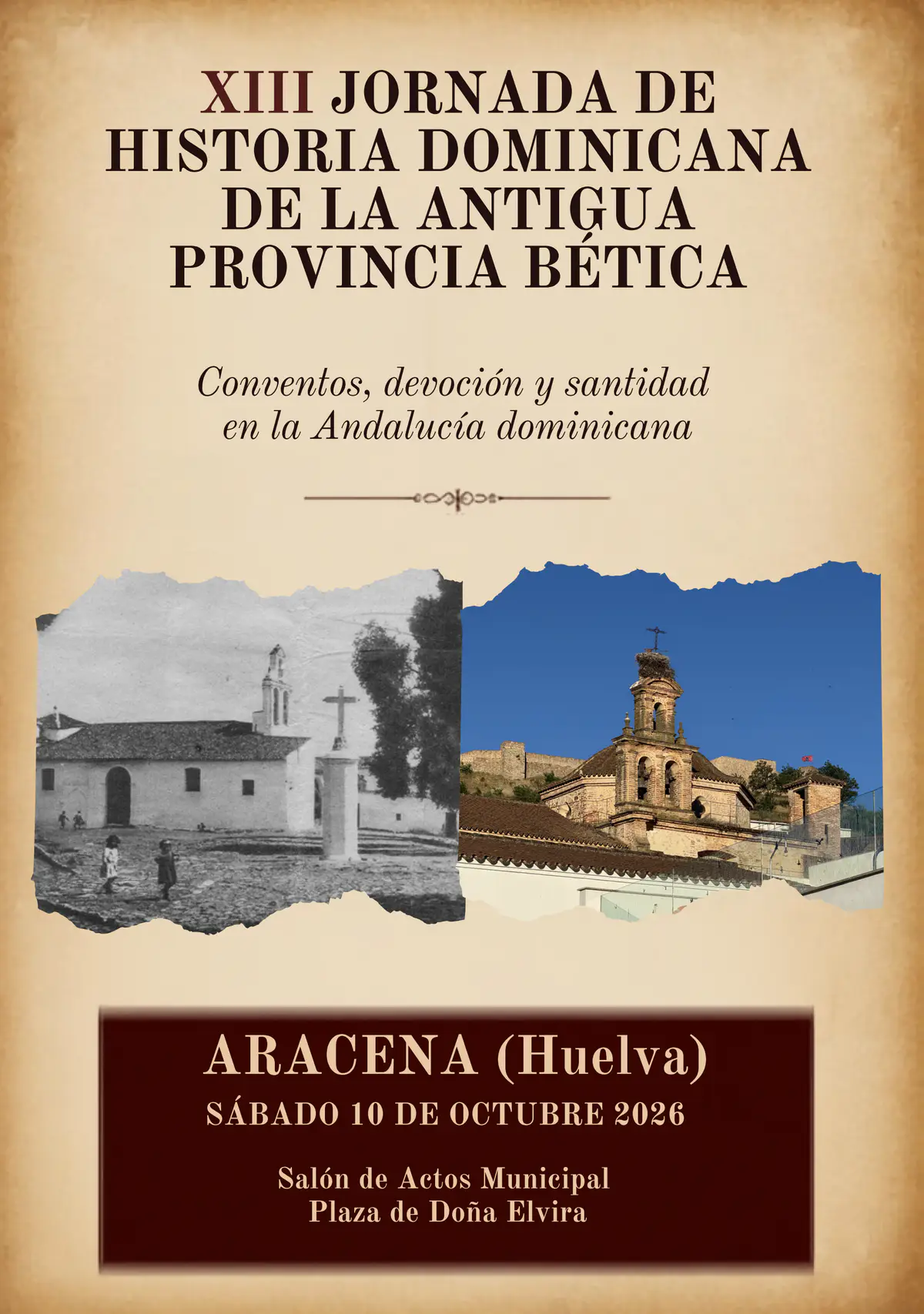 Aracena acogerá la XIII Jornada de Historia Dominicana centrada en la devoción y santidad en Andalucía