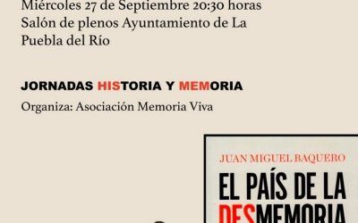 Presentación del Libro «El País de la Desmemoria», de Juan Miguel Baquero