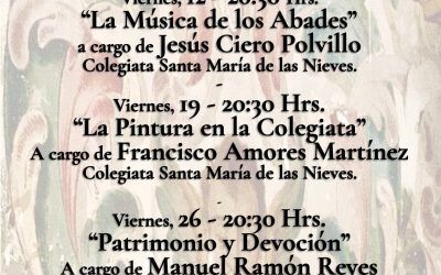 OLIVARES ORGANIZA ENCUENTROS CON EL PATRIMONIO, UN CICLO DE CONFERENCIAS DURANTE LOS MESES DE NOVIEMBRE Y DICIEMBRE