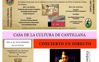 JORNADAS DE MEMORIA HISTÓRICA Y DEMOCRÁTICA EN CANTILLANA