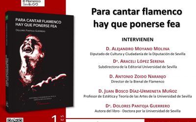 !!!!CANCELADA¡¡¡¡¡   PRESENTACIÓN DEL LIBRO “PARA CANTAR FLAMENCO HAY QUE PONERSE FEA”