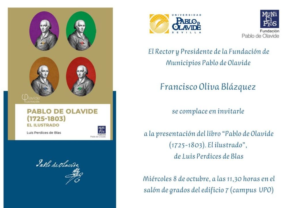 La UPO acoge la presentación del libro “Pablo de Olavide (1725-1803). El ilustrado”
