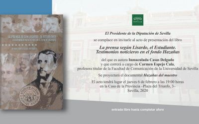 PRESENTACIÓN DEL LIBRO “LA PRENSA SEGÚN LISARDO, EL ESTUDIANTE. TESTIMONIOS NOTICIEROS EN EL FONDO HAZAÑAS”