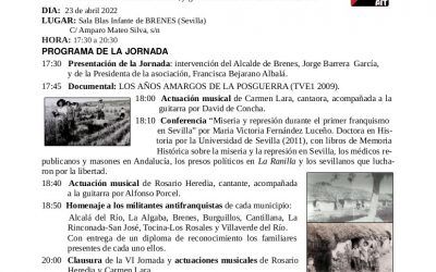 VI JORNADA DE MEMORIA DEMOCRÁTICA DE LA VEGA MEDIA DEL GUADALQUIVIR