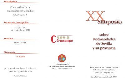 XX SIMPOSIO SOBRE HERMANDADES DE SEVILLA Y SU PROVINCIA