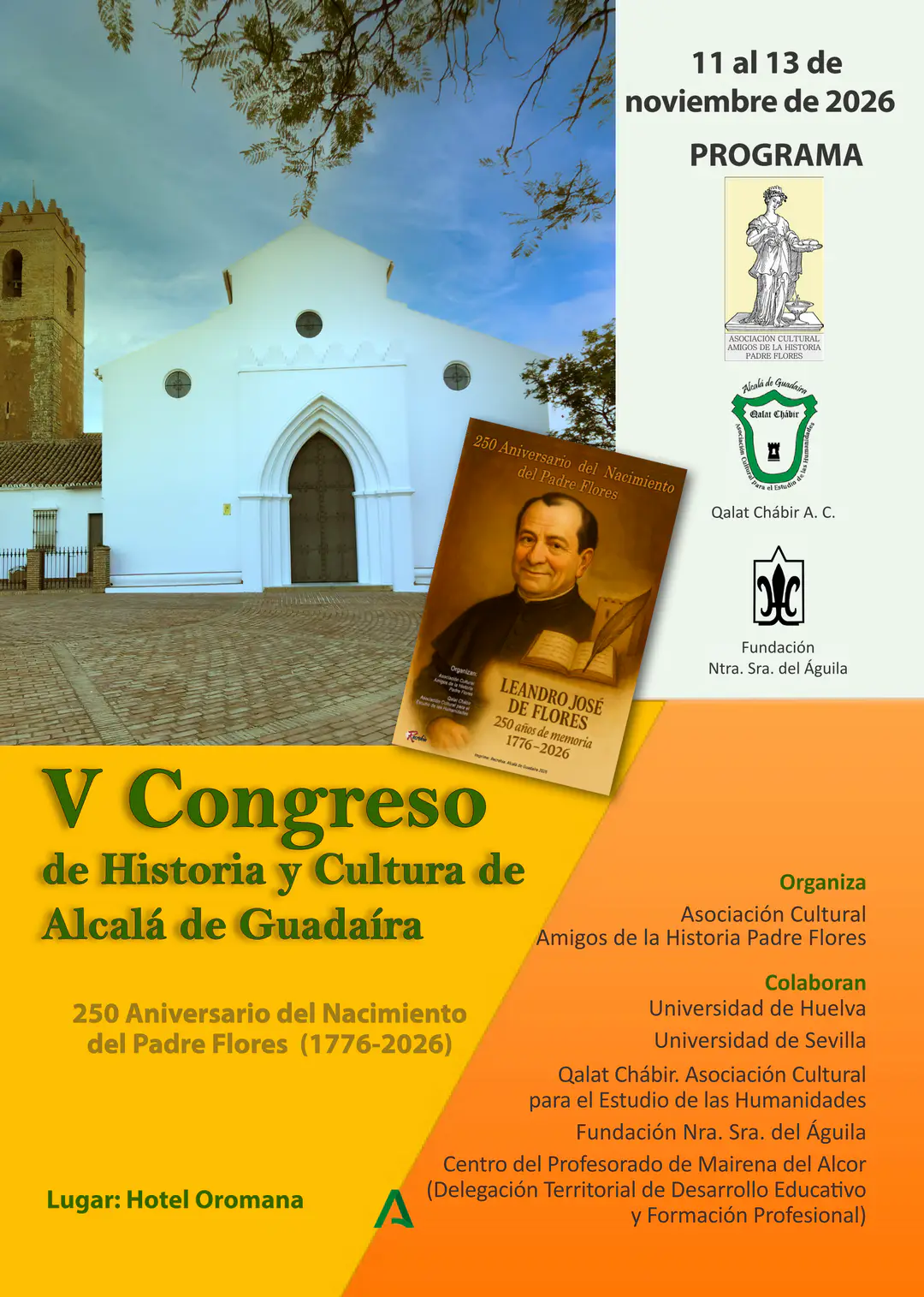 Alcalá de Guadaíra desvela el programa científico de su V Congreso de Historia y Cultura