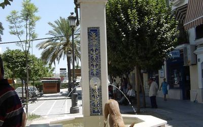 Derribo de la Fuente de la Plaza de los Mesones