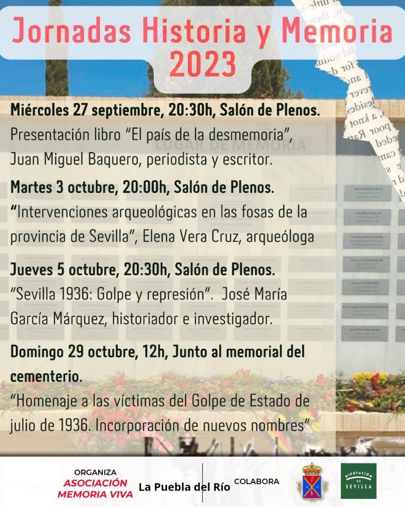 Jornadas de Historia y Memoria 2023 en La Puebla del Río