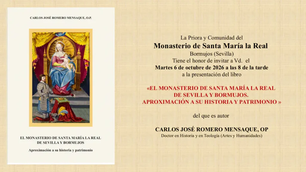 libro histórico sobre el Monasterio de Santa María la Real en Bormujos