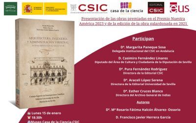Presentación de los originales del Concurso de monografías Nuestra América 2023 y del trabajo Arquitectura, ingeniería y administración virreinal…