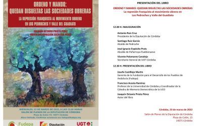 PRESENTACIÓN DEL LIBRO «ORDENO Y MANDO: QUEDAN DISUELTAS LAS SOCIEDADES OBRERAS